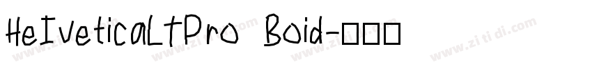 HeIveticaLTPro  Boid字体转换